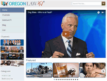 Tablet Screenshot of oregonlawtv.com